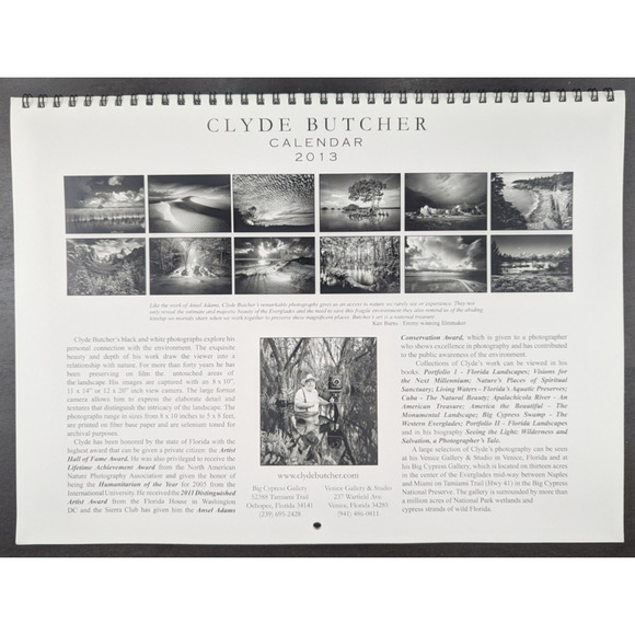 Clyde Butcher Photo Calendar 2013 Signed - Picture 6 of 6